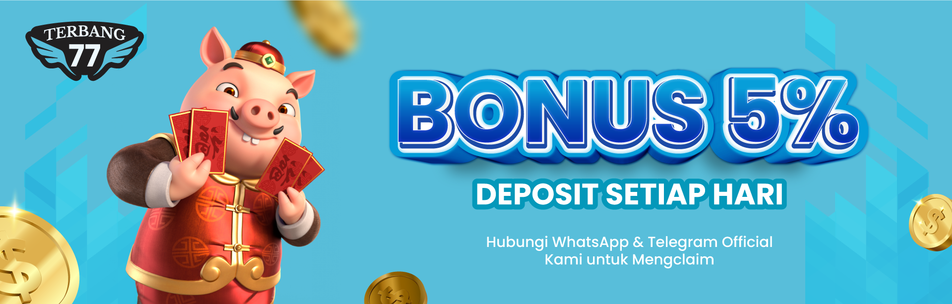 BONUS DEPOSIT 5% SETIAP HARI