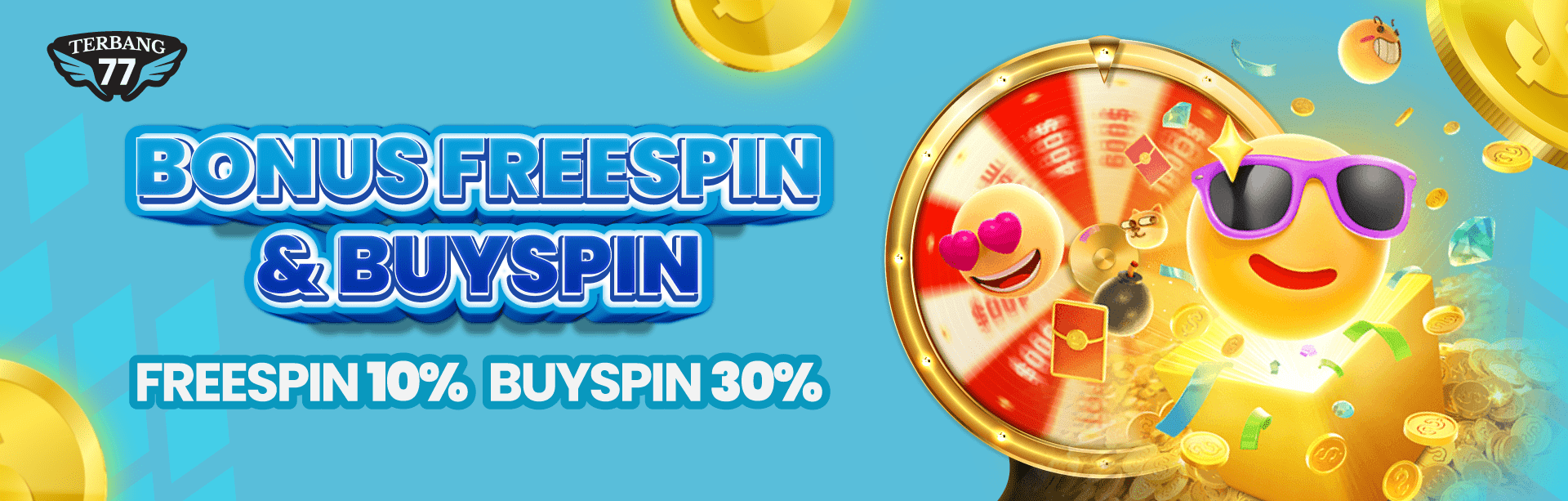 FREE SPIN 10% & BY SPIN 30%